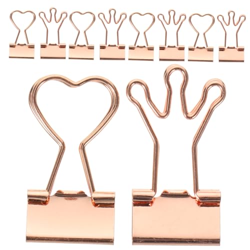 Gadpiparty 10Stücke Dekorative Büroklammern Herzform Multifunktionale Binder Clips für Notizen Kalender und Dokumente für Büro und Zuhause von Gadpiparty