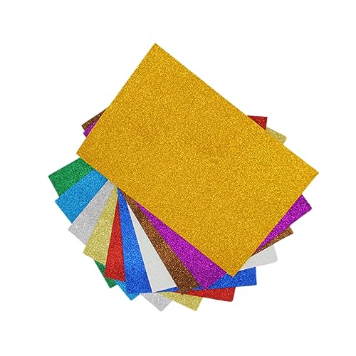 Gadpiparty 10Stücke Glitzer Blatt DIY Bastelpapier für Sicher und Einfach zu Verwenden für Dekoration und Projekte von Gadpiparty