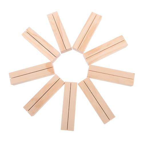 Gadpiparty 10Stücke Holz Tischkartenhalter Wiederverwendbare Kartenständer für Hochzeiten Tischnummern und Elegante Platzkartenhalter für Verschiedene Veranstaltungen von Gadpiparty
