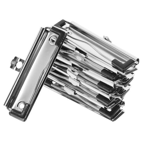 Gadpiparty 10Stücke Metall Klemmbrett Clips Große Büroklammern für Schule Büro und Zuhause Stabil Leicht und Vielseitig Einsetzbar für Dokumente Fotos und Notizen Gadpiparty 10Stücke Metall Klemmbrett Clips Große Büroklammern für Schule Büro und Zuhause Stabil Leicht und Vielseitig Einsetzbar für Dokumente Fotos und Notizen von Gadpiparty