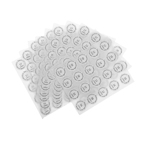 Gadpiparty 10Stücke Nummerierte Lippenstiftaufkleber zur Farbcodierung und Organisation Selbstklebende Etiketten für Lippenstifttuben zur Einfachen Beschriftung und Aufbewahrung von Gadpiparty