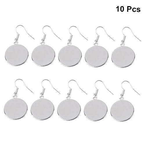 Gadpiparty 10Stücke Runde Ohrring Halter DIY Schmuckzubehör Für Ohrhaken Und Ohrringe Silber Für Basteln Gadpiparty 10Stücke Runde Ohrring Halter DIY Schmuckzubehör Für Ohrhaken Und Ohrringe Silber Für Basteln von Gadpiparty