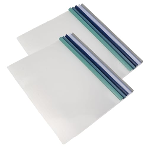 Gadpiparty 10Stücke Schiebebinder mit Griff Transparente Bindestangen für Dokumente für Büro Schule und Zuhause Große Kapazität und Einfaches Einlegen von Gadpiparty