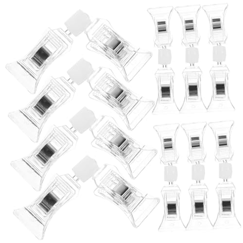 Gadpiparty 10Stücke Transparente Schilderhalter Clips für Supermärkte Verstellbare Preisclips für Geschäfte Praktische Etikettenhalter für Einzelhandel Einfache Handhabung und Optimale von Gadpiparty