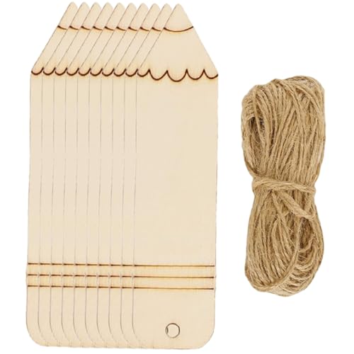 Gadpiparty 10Stücke Unvollendete Holz Lesezeichen DIY Bleistiftformen Blanko für Kreative Bastelprojekte für Geschenkanhänger und Dekorationen für Erwachsene Gadpiparty 10Stücke Unvollendete Holz Lesezeichen DIY Bleistiftformen Blanko für Kreative Bastelprojekte für Geschenkanhänger und Dekorationen für Erwachsene von Gadpiparty