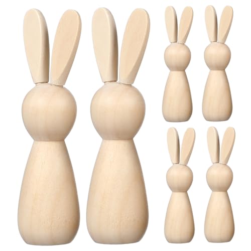 Gadpiparty 10Stücke Unvollendete Holz Peg Dolls Kaninchen für DIY Natürliche Holzfiguren zum Basteln für Kreative Dekoration und Spielzeuggestaltung Gadpiparty 10Stücke Unvollendete Holz Peg Dolls Kaninchen für DIY Natürliche Holzfiguren zum Basteln für Kreative Dekoration und Spielzeuggestaltung von Gadpiparty