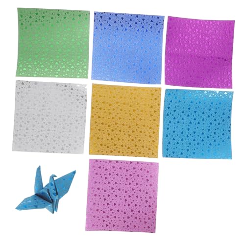 Gadpiparty 112 Stück Origami- Bastelpapier Falten Origamipapier Für Krane Farbe Papierhandwerk Origami-kit Mini-origami-papier Farbig Einseitig Diy Papier von Gadpiparty