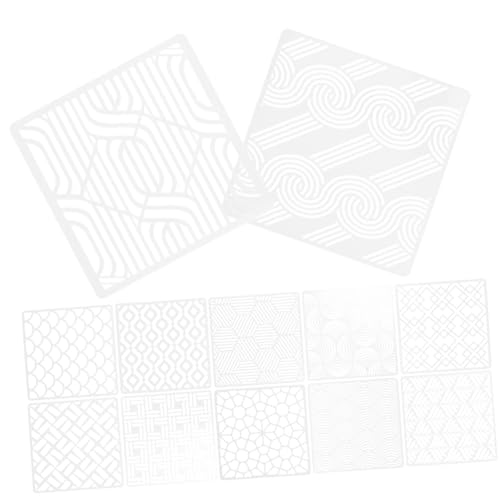 Gadpiparty 12 Blatt Schimmel zeichnen Kreis Malschablonen für Wände Schablonen für Kunstzeitschriften Schablonen Und Zeichnungsdekorationsschablone Malutensilien das Haustier Weiß von Gadpiparty