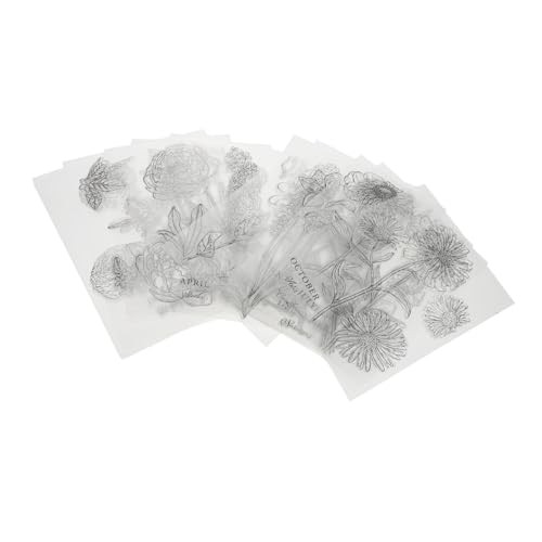 Gadpiparty 12 Blatt Transparente Dekorative Stempel Kreative Tpr Stempel für Diy Scrapbooking Karten und Tagebuchgestaltung Monate Glücksblumen Motive Gadpiparty 12 Blatt Transparente Dekorative Stempel Kreative Tpr Stempel für Diy Scrapbooking Karten und Tagebuchgestaltung Monate Glücksblumen Motive von Gadpiparty