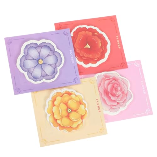 Gadpiparty 12 Blumen-Haftnotiz Büro-Memo-Aufkleber Notenvorrat abreißbare Memo-Sticker Notizblöcke kleben Aufkleber beachten Büro-Notizblöcke süße Haftnotizblöcke Papier von Gadpiparty