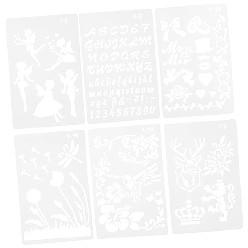 Gadpiparty 12 Pcs Album Vorlage Schablonen Vorlagen Hohl Zeichnung Malerei Vorlage Gadpiparty 12 Pcs Album Vorlage Schablonen Vorlagen Hohl Zeichnung Malerei Vorlage von Gadpiparty