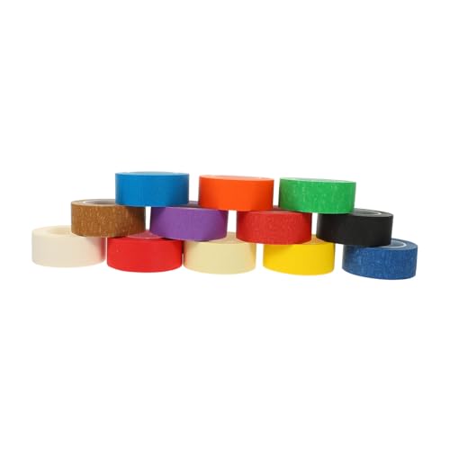 Gadpiparty 12 Rollen Farbige Abdeckbänder Selbstklebende Diy Klebebänder für Kunst Beschriftung Hochwertiges PVC für Kreative Projekte von Gadpiparty