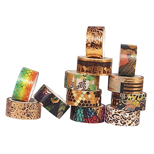 Gadpiparty 12 Rollen Tiermuster Washi Tape Dekoratives Masking Tape für DIY Journaling Scrapbooking und Geschenkverpackung Hochwertige Klebebänder ohne Rückstände von Gadpiparty