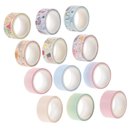 Gadpiparty 12 Rollen Washi Tape Dekorative Klebebänder für Scrapbooking Tagebuchgestaltung Diy Projekte pro Vielseitige Bastelaccessoires für Handarbeiten Gadpiparty 12 Rollen Washi Tape Dekorative Klebebänder für Scrapbooking Tagebuchgestaltung Diy Projekte pro Vielseitige Bastelaccessoires für Handarbeiten von Gadpiparty