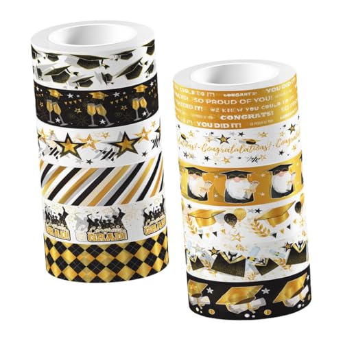Gadpiparty 12 Rollen Washi-Tape Scrapbooking Scrapbook-Kit Bußgeld Sammelalbum dekorative Bänder für Sammelalben Washi DIY Bastelband Milchband Scrapbook-Bänder Aufkleber von Gadpiparty