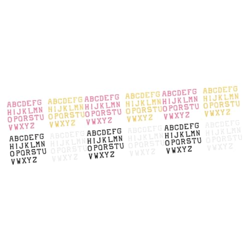 Gadpiparty 12 Sätze Aufbügelbare Buchstaben Patches Farben Gelb Gestickte Diy Aufnäher für Kleidung Reparaturen und Kreative Projekte von Gadpiparty