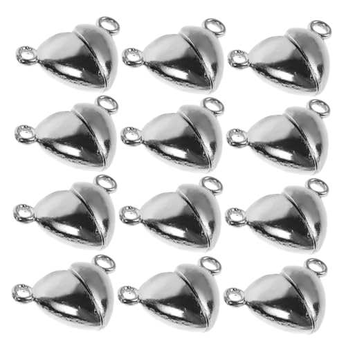 Gadpiparty 12 Sätze Magnetische Halsketteschließungen halskette verschluss Magnetverschluss Schmuck Magneten Halskette Magnet Armbandmagnet magnetische Haken Herzverschluss Legierung Silver Gadpiparty 12 Sätze Magnetische Halsketteschließungen halskette verschluss Magnetverschluss Schmuck Magneten Halskette Magnet Armbandmagnet magnetische Haken Herzverschluss Legierung Silver von Gadpiparty