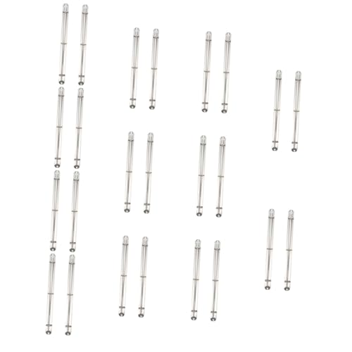 Gadpiparty 12 Sätze Metallbinder Ringclips Schulmaterial Dünnes Bindemittel Büroklammern Schulmappe Binderückeneinlagen Fotoalbum Binder Bindekämme Eisen Silver 2 Stücke * 12 von Gadpiparty