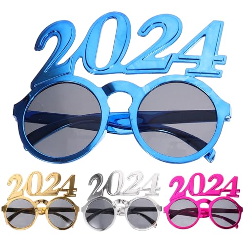 Gadpiparty 12 Stk 2023 Digitale Brille Spaßbrillen Des Neuen Jahres Neuheit 2023 Sonnenbrille 2023 Zahlenbrille 2023 Neujahrssonnenbrille 2023 Partybrillen Partybedarf Silvester Ac-objektive von Gadpiparty