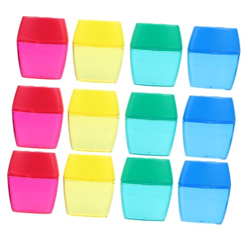 Gadpiparty 12 Stück Bleistiftspitzer Mit Doppelloch Manueller Bleistiftspitzer Taschenschärfer Manuelle Bleistiftspitzer Heavy Duty Handbleistiftspitzer Bleistiftspitzer in Der Hand Plastik von Gadpiparty