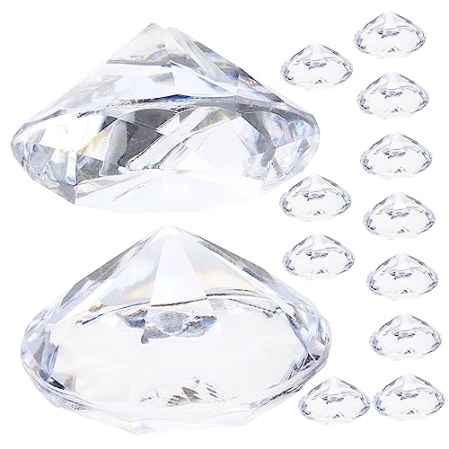 Gadpiparty 12 Stück Diamant Tischkartenhalter für Hochzeiten Elegante Platzkartenständer für Tischdekoration und Nummern Transparent aus Hochwertigem Gefertigt von Gadpiparty
