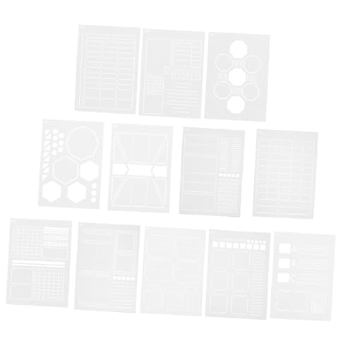 Gadpiparty 12 Stück Diy Schablonen für Wandkunst Wiederverwendbare Malvorlagen Pet für Einfach zu Reinigen für Stifte und Farben Geeignet für Scrapbooking und Kreative Projekte von Gadpiparty