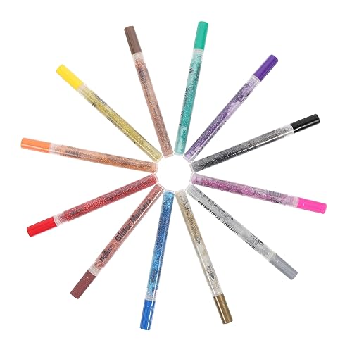 Gadpiparty 12 Stück Glitzer Marker Pens Multifunktionale Stifte für Scrapbooking Fotoalben Diy Karten Ergonomisches Design für Hellen und Dunklen Untergrund Gadpiparty 12 Stück Glitzer Marker Pens Multifunktionale Stifte für Scrapbooking Fotoalben Diy Karten Ergonomisches Design für Hellen und Dunklen Untergrund von Gadpiparty