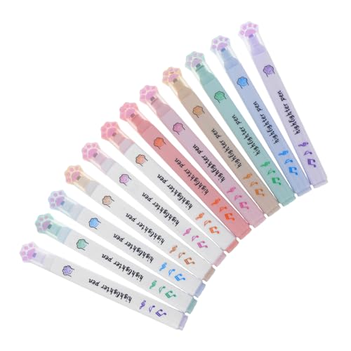 Gadpiparty 12 Stück Katzenpfoten Textmarker Niedliche Kawaii Marker mit Keilspitze Pastellfarbene Highlights für Schüler Schule Büro und Journal Langlebige Leuchtende Handlich für Unterwegs Gadpiparty 12 Stück Katzenpfoten Textmarker Niedliche Kawaii Marker mit Keilspitze Pastellfarbene Highlights für Schüler Schule Büro und Journal Langlebige Leuchtende Handlich für Unterwegs von Gadpiparty