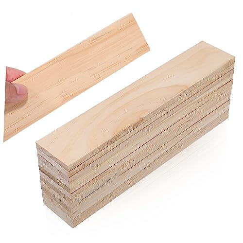 Gadpiparty 12 Stück Kiefernholzbrett Form unfertige Kiefer Kiefernbretter rechteckig holzbrettchen basteln Holz zum Bemalen unvollendetes Holzhandwerk Bastelholzstreifen hölzern Beige von Gadpiparty