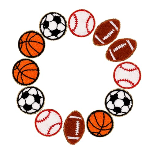 Gadpiparty 12 Stück Kleine Fellflecken Reparaturflicken Für Daunenjacken Basketball-stickerei-applikation Patches Für Bestickt Fußball Abzeichen Und Aufnäher Applikationen Sport Stoff Gadpiparty 12 Stück Kleine Fellflecken Reparaturflicken Für Daunenjacken Basketball-stickerei-applikation Patches Für Bestickt Fußball Abzeichen Und Aufnäher Applikationen Sport Stoff von Gadpiparty