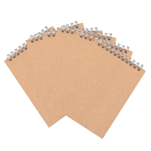 Gadpiparty 12 Stück Kraft Notizbuch Leeres Skizzenbuch für Studenten Büro und Schule für Notizen Journaling und Kreative Projekte Hochwertiges Papier Spiralförmige Bindung von Gadpiparty