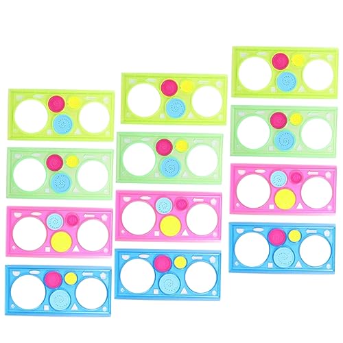 Gadpiparty 12 Stück Malvorlagen Ruler Stencils Zeichenschablonen für Transparent und Leicht Zeichnen und Gestalten von Mustern Zufällige Farbe Gadpiparty 12 Stück Malvorlagen Ruler Stencils Zeichenschablonen für Transparent und Leicht Zeichnen und Gestalten von Mustern Zufällige Farbe von Gadpiparty