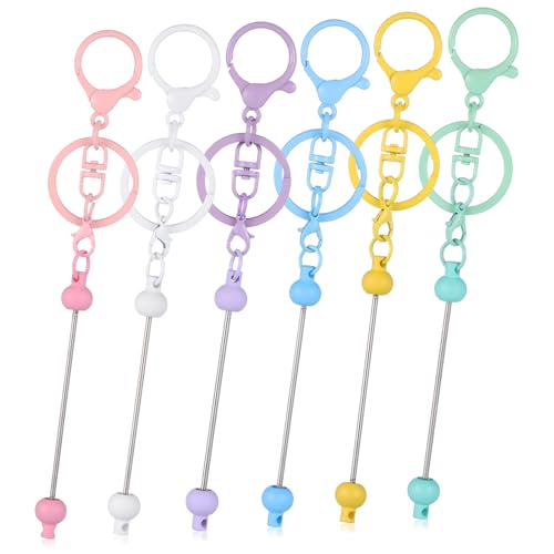 Gadpiparty 12 Stück Perlen Schlüsselanhänger Bars mit Karabiner Bunte Diy Schlüsselanhänger Zubehör Metall Crafting Beadable Bars für Bastelbedarf Gadpiparty 12 Stück Perlen Schlüsselanhänger Bars mit Karabiner Bunte Diy Schlüsselanhänger Zubehör Metall Crafting Beadable Bars für Bastelbedarf von Gadpiparty