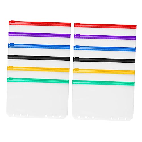 Gadpiparty 12 Stück Reißverschlusstaschen Teiliges aus PVC Einfach zu Reinigen für Dokumente Notizen und Karten für Zuhause und Büro Gadpiparty 12 Stück Reißverschlusstaschen Teiliges aus PVC Einfach zu Reinigen für Dokumente Notizen und Karten für Zuhause und Büro von Gadpiparty