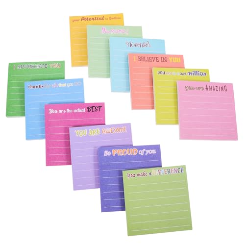 Gadpiparty 12 Stück Schulklebestreifen Tasche Mini Klein Klebrig Notizbilder Memo Notiz Schreiben Unterlage Bunt Ungefüttert Sehen Schreibwaren Fluoreszierend Pastell Papier Gadpiparty 12 Stück Schulklebestreifen Tasche Mini Klein Klebrig Notizbilder Memo Notiz Schreiben Unterlage Bunt Ungefüttert Sehen Schreibwaren Fluoreszierend Pastell Papier von Gadpiparty
