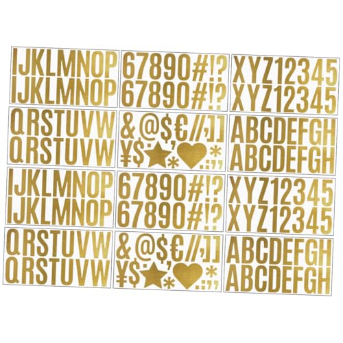 Gadpiparty 12 Stück Selbstklebende Buchstabenaufkleber Große Dekorative Alphabet Sticker für Diy Scrapbooking und Kreative Projekte Geeignet für Mailboxen Fenster und Mehr von Gadpiparty