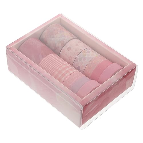 Gadpiparty 12 Stück Taschenband Dekoration Scrapbooking Klebeband Klebebänder Sticker Dekoband Musterband Klebeband DIY Geschenkband Tagebuch Stickerband Scrapbookband DIY Washi Tape von Gadpiparty