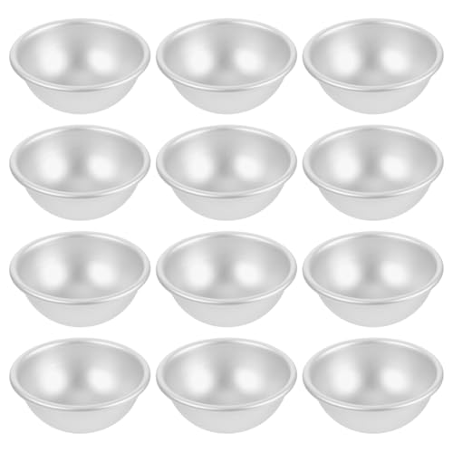 Gadpiparty 12 Stück Teiliges Aluminium Badekugel Formen Halbkugelige Diy Gießformen für Badebomben für Kreative Badezusätze und Kinderunterhaltung von Gadpiparty