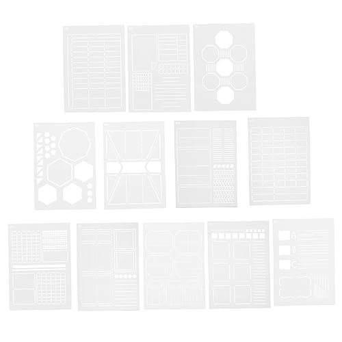 Gadpiparty 12 Stück Teiliges Diy Zeichen Schablonen Langlebige Wiederverwendbare Wandmalerei Vorlagen Vielseitig für Scrapbooking Graffiti und Kreative Bastelprojekte Fördert Feinmotorik und von Gadpiparty