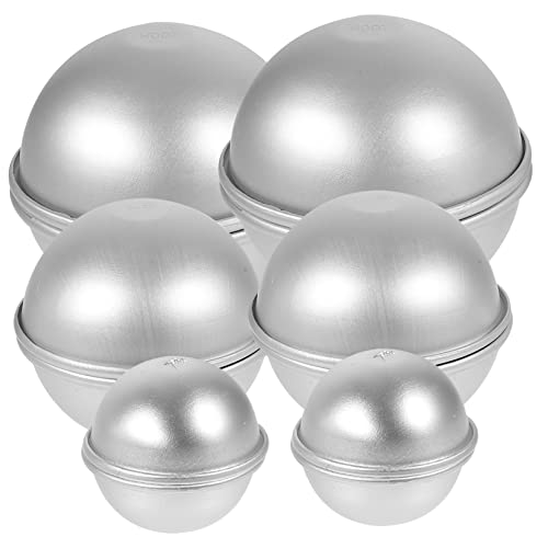 Gadpiparty 12 Stück Teiliges Halbkugel Formen Aluminium für Diy Badebomben und Kuchen Multifunktionale Bastel und Backformen Einfach zu Reinigen für Zuhause und Profiküchen von Gadpiparty