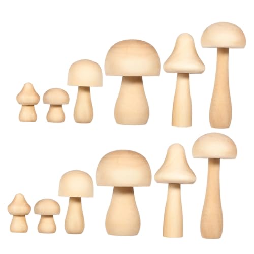 Gadpiparty 12 Stück Teiliges Holzpilze zum Bemalen für Leichte DIY Holzdeko in Verschiedenen Schadstofffreie Bastelpilze für Mädchen und Jungen Kreativ und Handlich Gadpiparty 12 Stück Teiliges Holzpilze zum Bemalen für Leichte DIY Holzdeko in Verschiedenen Schadstofffreie Bastelpilze für Mädchen und Jungen Kreativ und Handlich von Gadpiparty
