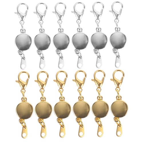 Gadpiparty 12 Stück Teiliges Magnetische Schmuckverschlüsse Lobster Karabiner aus Einfache Einhandbedienung Geeignet für DIY Halsketten Armbänder und Fußkettchen Silber und Goldfarben Gadpiparty 12 Stück Teiliges Magnetische Schmuckverschlüsse Lobster Karabiner aus Einfache Einhandbedienung Geeignet für DIY Halsketten Armbänder und Fußkettchen Silber und Goldfarben von Gadpiparty