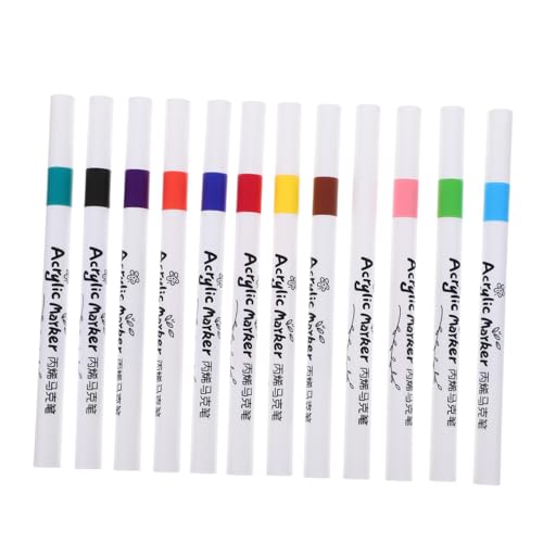 Gadpiparty 12 Stück Teiliges Malstifte Marker für Bastelprojekte für Zeichnungen Stoffen und Mehr Leicht Ergonomisch und Einfach zu Handhaben Gadpiparty 12 Stück Teiliges Malstifte Marker für Bastelprojekte für Zeichnungen Stoffen und Mehr Leicht Ergonomisch und Einfach zu Handhaben von Gadpiparty