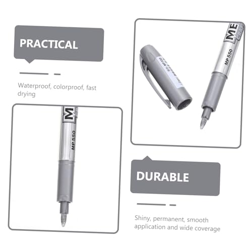 Gadpiparty 12 Stück Teiliges Metallic Marker Silber Komfortabel Grip Flüssige Signier und Graffiti Stifte für Künstler Anfänger und Kreative DIY Projekte zum Zeichnen und Gestalten Gadpiparty 12 Stück Teiliges Metallic Marker Silber Komfortabel Grip Flüssige Signier und Graffiti Stifte für Künstler Anfänger und Kreative DIY Projekte zum Zeichnen und Gestalten von Gadpiparty