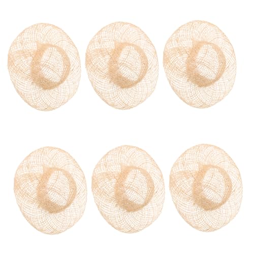 Gadpiparty 12 Stück Teiliges Mini Handgewebte Puppenhüte Leichte Strohhüte für DIY Puppen Tierfiguren Dekorationen Vielseitig Bemalbar für Bastelprojekte Kostüme von Gadpiparty