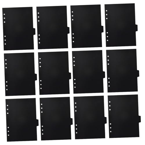 Gadpiparty 12 Stück Teiliges Schwarze Pp-trennblätter Lochung Flexible Registerkarten für Ringbuch-notizbücher für Planer Journale und Effiziente Organisation Langlebig und Einfach Gadpiparty 12 Stück Teiliges Schwarze Pp-trennblätter Lochung Flexible Registerkarten für Ringbuch-notizbücher für Planer Journale und Effiziente Organisation Langlebig und Einfach von Gadpiparty