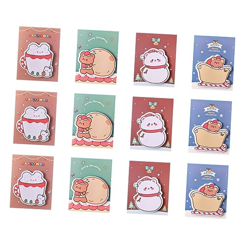 Gadpiparty 12 Stück Teiliges Weihnachts Notizzettel mit Niedlichen Cartoon Motiven Haftende Memo Sticker aus Hochwertigem Papier Farbenfrohe Weihnachts Message Notes für Festliche Dekoration Gadpiparty 12 Stück Teiliges Weihnachts Notizzettel mit Niedlichen Cartoon Motiven Haftende Memo Sticker aus Hochwertigem Papier Farbenfrohe Weihnachts Message Notes für Festliche Dekoration von Gadpiparty