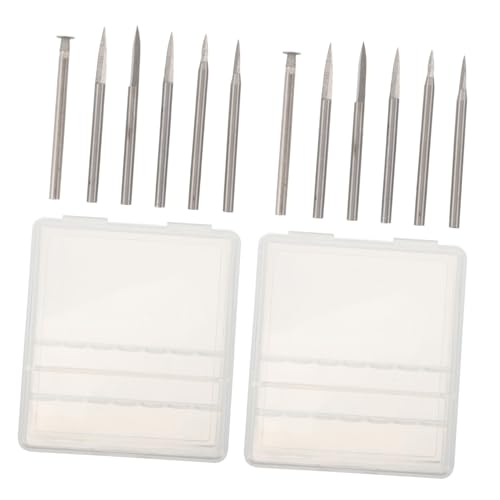 Gadpiparty 12 Stück Teiliges Wood Carving Bits aus Robustem Metall Schaft Vielseitig Einsetzbar für Präzises Gravieren Schnitzen und Bohren Kompatibel mit Dremel Rotary Tool für DIY Gadpiparty 12 Stück Teiliges Wood Carving Bits aus Robustem Metall Schaft Vielseitig Einsetzbar für Präzises Gravieren Schnitzen und Bohren Kompatibel mit Dremel Rotary Tool für DIY von Gadpiparty
