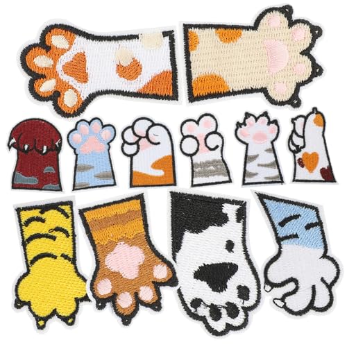 Gadpiparty 12 Stück Tierflicken Katzenpfoten Aufnäher zum Aufbügeln für Diy Kleidung Taschen und Hüte Hochwertige Gestickte Patches für Kreative Projekte Gadpiparty 12 Stück Tierflicken Katzenpfoten Aufnäher zum Aufbügeln für Diy Kleidung Taschen und Hüte Hochwertige Gestickte Patches für Kreative Projekte von Gadpiparty