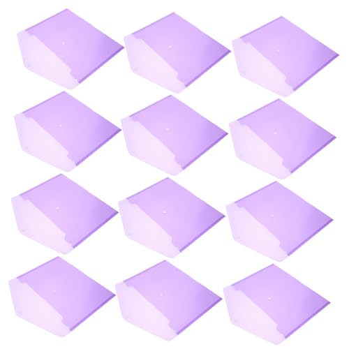Gadpiparty 12 Stück Transparent Schnellhefter mit Druckknopfverschluss für Dokumentenorganisation und Aufbewahrung Langlebig und Platzsparend von Gadpiparty